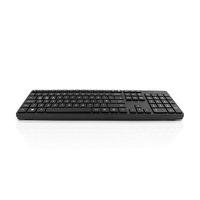 kybac301-ublk-it Ceratech 301BLACK Wired USB Slimline Keyboard, QWERTY, Black
