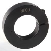 046101030 Huco Shaft Collar, One Piece, Clamp Screw, Bore 30mm, OD 54mm, W 15mm, Steel
