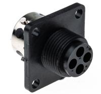 utg0104s Souriau Sunbank by Eaton Circular Connector, 4 Contacts, Flange, Standard Connector, Plug, Female, IP65, UTG Series