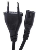 321-203 RS PRO IEC C7 Socket to Type C Europlug Plug Power Cord, 1.5m