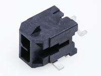 2182160200 Molex 218216 Series Right Angle Surface PCB Header, 2 Contact(s), 3 mm Pitch, 2 Row, Shrouded