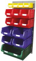 223-7462 RS PRO PP Louvre Panel Storage Unit x 946mm x 457mm, Blue, Green, Red, Yellow