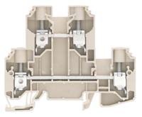 1186740000 Weidmuller  W Series Dark Beige, Double-Level, Screw Termination