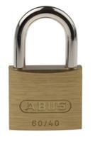 xr0060-40 ABUS Key Weatherproof Brass, Steel Padlock, 6mm Shackle, 40mm Body