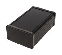 1455k1201bk Hammond 1455 Series Black Aluminium Enclosure, IP54, Black Lid, 120 x 78 x 43mm