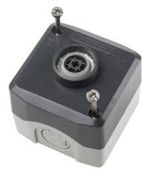 xald112 Schneider Electric Spring Return Enclosed Push Button - SPST, Polycarbonate, Red, O