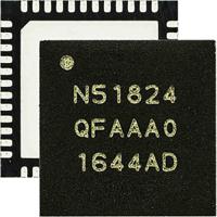 nrf51824-qfaa-r7 Nordic Semiconductor nRF51824-QFAA-R7, System-On-Chip 48-Pin QFN