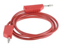 934062101 Hirschmann Test & Measurement Test lead, 16A, 60V dc, Red, 1m Lead Length