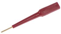 3563-2 Fluke Red, Male Test Connector Adapter With Brass contacts and Gold Plated