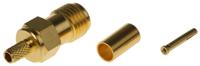 j01151a0051 Telegartner, Jack Cable Mount SMA Connector, 50Ω, Crimp Termination, Straight Body