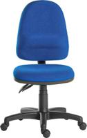 197-0399 RS PRO Blue Fabric Typist Chair, 150kg Weight Capacity