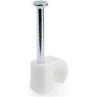 cbmnmcc2 StarTech.com White Polyethylene Clamp collars with nail, 7mm Max. Bundle