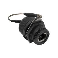 pxm06105fanbkus Bulgin 600 Series - Ethernet Buccaneer Connectors Series Female Ethernet Connector, Jam Nut, Cat5e Straight