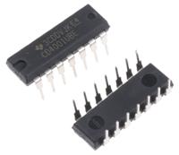 cd4001ube Texas Instruments CD4001UBE, Quad 2-Input NOR Logic Gate, 14-Pin PDIP
