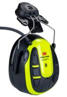 7100256658 3M WS ALERT X Speak & Listen Ear Shells with Helmet Attachment, Black/Yellow, Noise Cancelling Microphone