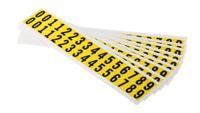 445-3903 RS PRO Black Self Adhesive Numbers, 15.9mm Character Height