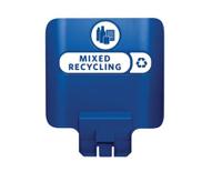 2007909 Rubbermaid Commercial Products 298.5mm Blue Polypropylene Waste Bin Lid for Slim Jim Recycling Station Lid Inserts,