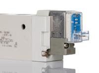 syj7120-5lou-01f-q SMC 5/2 Pneumatic Solenoid Valve - Solenoid/Spring G 1/8 SYJ7000 Series 24V dc