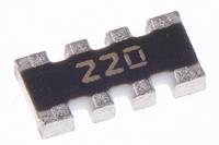 cay16-220j4lf Bourns, CAY16 22Ω ±5% Isolated Resistor Array, 4 Resistors, 0.25W total, 1206 (3216M), Convex