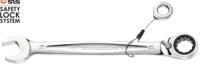 46715sls Facom 467 Series Combination Ratchet Spanner, 15mm, Metric, Height Safe, Double Ended, 199 mm Overall