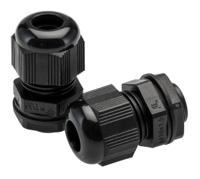 pmc16-bk080 Alpha Wire FIT Wire Management Series Black PA 6 Cable Gland, M16 Thread, 5mm min., 10mm max., IP66, IP68