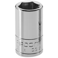 r932 Facom 1/4 in Drive 9/32in Standard Socket, 6 point, 22 mm Overall Length
