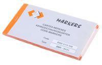 03050110000 SES Sterling Adhesive Cable Marker Book, Black on White, Pre-printed "0 → 9",