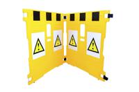 2r11 Addgards Yellow PE Folding Barrier