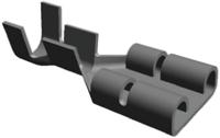 63306-2 TE Connectivity FASTON .250 Uninsulated Female Spade Connector, Receptacle, 6.35 x 0.81mm Tab Size, 0.8mm² to 2mm²