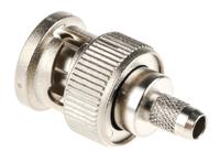 j01000a1255 Telegartner, Plug Cable Mount BNC Connector, 50Ω, Crimp Termination, Straight Body