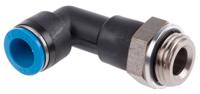 qsll-g12-12 Festo QS Series Elbow Threaded Adaptor, G 1/2 Male to Push In 12 mm, Threaded-to-Tube Connection Style, 186136