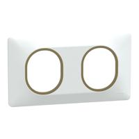 s320704d Schneider Electric White 2 Gang Light Switch Cover