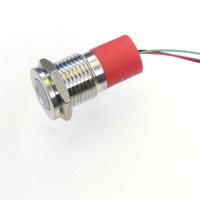 pl12sl092 CML Innovative Technologies PL12SL Series Green, Red Panel LED, 12V, 12mm Mounting Hole Size, Lead Wires Termination,