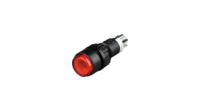 1151060211307 RAFI 1.15.106 Series Illuminated Push Button Switch, On-On, Panel Mount, 9.1mm Cutout, 1 NO + 1 NC, Red LED, 24V, IP40