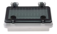 297-1235 RS PRO Grey Polycarbonate IP44 Inspection Window for use with 46277-3, DIN 43880