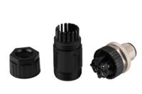 m12d-04bmmb-sl7001 Amphenol Industrial Circular Connector, 4 Contacts, Cable, M12 Connector, Plug, Male, IP67, M Series