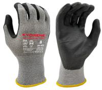 04-405-taille-8 KYORENE 04 - 405 A4 CUT 4X42D Black, Grey Graphene, Nylon Glove, Size 8, Polyurethane Coating