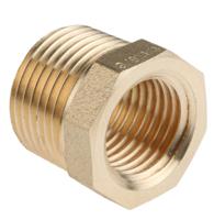 203-9016 RS PRO Threaded Fitting, Straight Reducer Bush, Male BSP 3/8in to Female BSP 1/4in