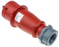 322 MENNEKES IP44 Red Cable Mount 3P + N + E Industrial Power Plug, Rated At 32A, 400 V,With Phase Inverter