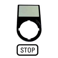 216494-m22s-st-gb0 Eaton Legend Plate for Use with RMQ Titan Series, Stop