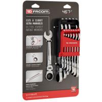 467bfjp12pb Facom 467BF Series 12-Piece Spanner Set, 7 → 19 mm
