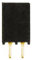 ssq-102-01-g-s Samtec SSQ Series Straight Through Hole Mount PCB Socket, 2-Contact, 1-Row, 2.54mm Pitch, Solder Termination