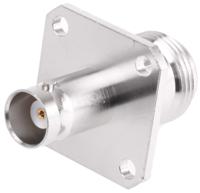 r191424000 Radiall Straight 50Ω RF Adapter BNC Socket to N Socket 4GHz