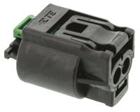 1-967644-1 TE Connectivity, Micro Quadlok System Automotive Connector Socket Black Cable Mount 2 Way, Crimp Termination