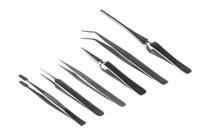 136-9870 RS PRO Carbon Steel, Tweezer Set