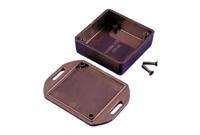 1551rflbk Hammond 1551 Series Black ABS Enclosure, IP54, Flanged, Black Lid, 50 x 50 x 20mm