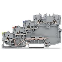 2000-5417 WAGO  TOPJOB S Series Grey, 1mm², 4-Level, Push-In Cage Clamp Termination