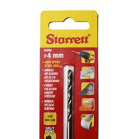 kbar040 Starrett KBAR Series HSS Twist Drill Bit, 4mm Diameter, 75 mm Overall