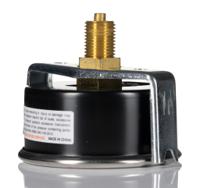 18-015-852 Norgren G 1/4 Analogue Pressure Gauge 10bar Back Entry 63mm Outside Diameter