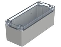 07419088-xm-190808-g-7035 Bopla Euromas X Series Light Grey Polycarbonate Enclosure, IP66, IP68, IK07, Clear Lid, 191.8 x 75.1 x 75.3mm